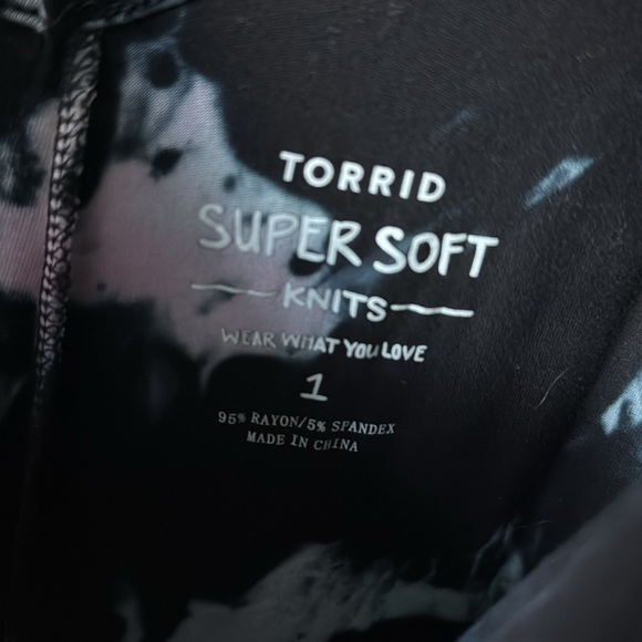 Torrid Super Soft Knit Culotte Jumpsuit Womens 1 Tie dye Bohemian loungewear - Picture 4 of 10